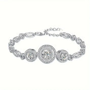 S925 Silver LumiBaguette Moissanite Bracelet