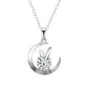 S925 Silver BunnyGlow Moissanite Necklace