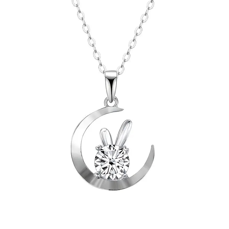 S925 Silver BunnyGlow Moissanite Necklace