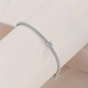 S925 Silver LovaMoiss Tennis   Moissanite  Bracelet