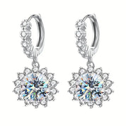 S925 Silver SolFlair Moissanite Earrings