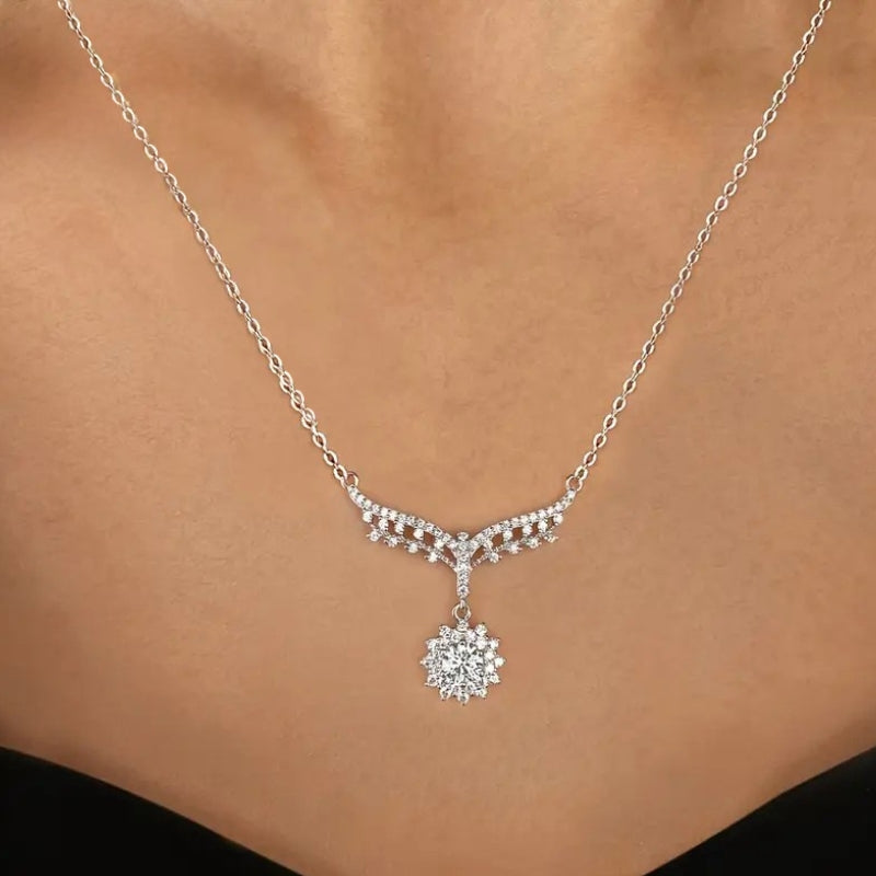 S925 Silver Véllara Moissanite Necklace