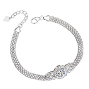 S925 Silver LumiCake Moissanite Bracelet