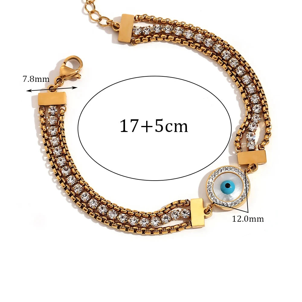 Women's Gold Bracelet Eye of God