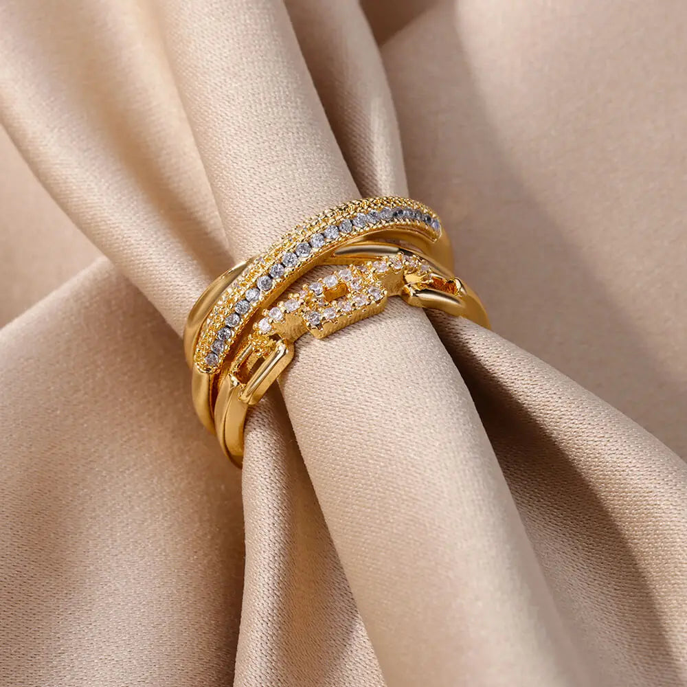 Geometric Zirconia Ring