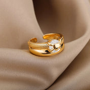 Double Ring with Zirconia