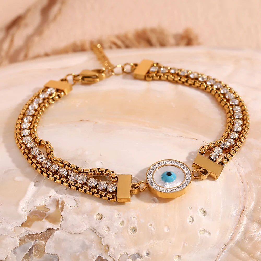 Women's Gold Bracelet Eye of God