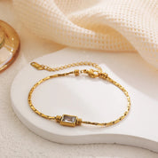 Vintage 18k Gold Plated Zirconia Bracelet